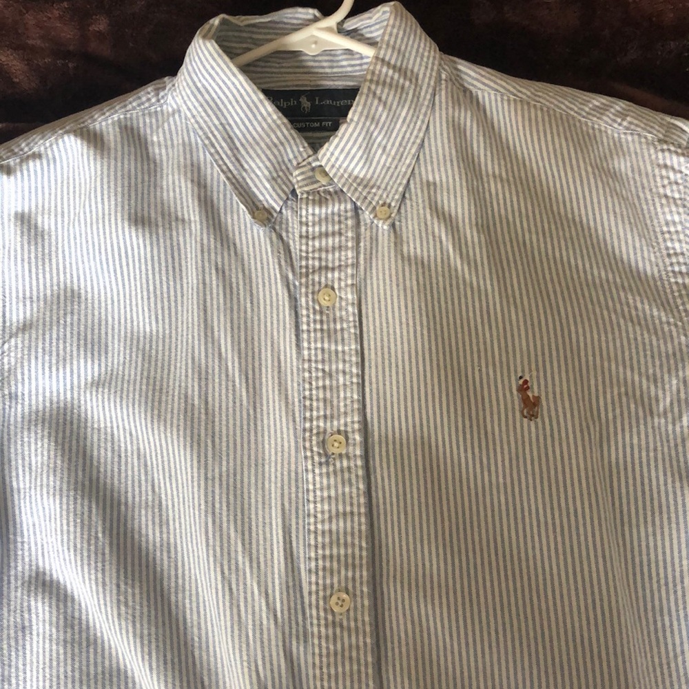 Men’s Ralph Lauren Polo Seersucker Dress Shirt